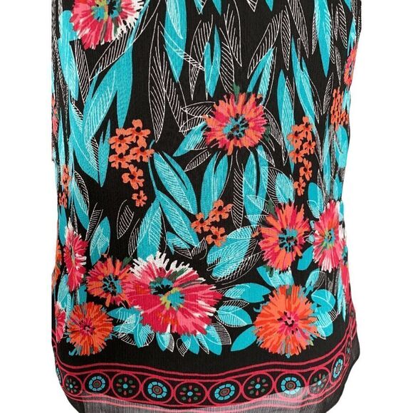 Eci New York Women's Top Size 2 Multicolor Ruffle Front Halter Multicolor - Picture 7 of 12